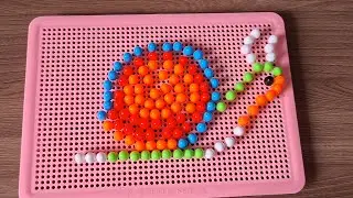 Mosaic pegboard #PegboardArt #PerlerBeads #MosaicDesign #DIYcrafts #PixelArt #CreativePegs