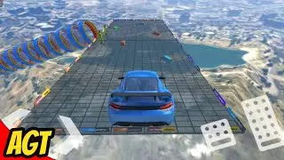 Superhero Games Mega Ramp - Race Car Stunt Driving - Android Gameplay 1