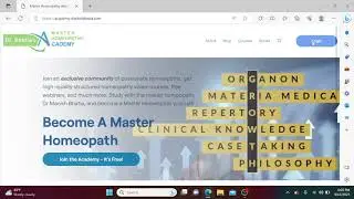 How to log in to Dr Bhatia's Master Homeopathy Academy
