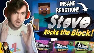 MINECRAFT IS IN SMASH REACTION!!! | Super Smash Bros Ultimate [Fighter Pass 2 - Steve Reaction]