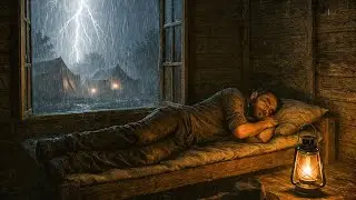 Arthur's Peaceful But Lonely Shelter at a Fishing Hut During Heavy Thunderstorm | RDR2 ASMR