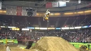 Watch Crazy Guy Do a Back Flip On His SnowMobile 45 Feet In The Air