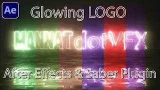I made this Glowing Logo In After  Effects & Saber Plugin
