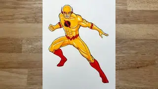 How to draw Reverse Flash (full body)