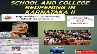 School and College reopen date 2020 in Karnataka|Karnataka college reopen latest news|18-12-2020