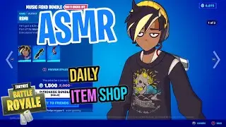 ASMR Fortnite NEW Music Fiend Remi Skin! Daily Item Shop 🎮🎧 Relaxing Whispering 😴💤