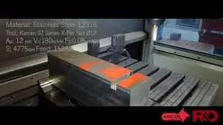 97 Series Endmill | Stainless Steel Machining | Full Slot |