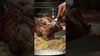 🐪 ASMR Arabian WHOLE CAMEL ROAST 🍚🔥 | Saffron Mandi Rice Feast #viralshorts #fy #fyp