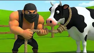 Thief Arrested! 😱 Old MacDonald Farm Story Ep 2 | Robber Stole The Cute Cow 🐮 🚔🐔
