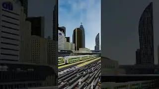 Moving Trains in #minecraft Building Toronto! | #shorts