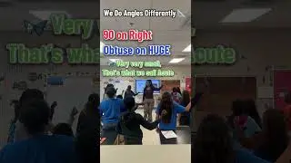 #teacher #teacherlife Learning about Angles the Ms. D way! #school