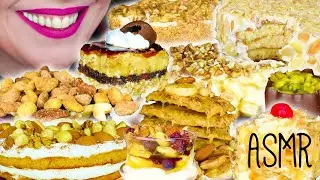 NUTTY DESSERTS 🍰 - COMPILATION | No Talking | ASMR Mukbang - 먹방 | Real Eating Sounds
