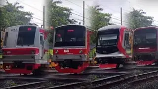HUNTING COMMUTER LINE DI DUREN KALIBATA : INKA CLI-225, CRRC CLI-125, TM 6000, JR 205