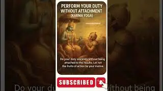 Karma Yoga: Perform Duty Without Attachment | Bhagavad Gita Wisdom💪#shorts #trending