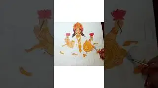 Goddess Lakshmi painting 🌼 #shorts #goddess #art #ashortsday