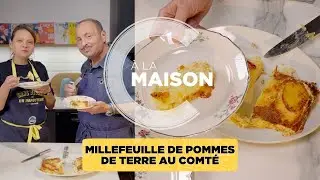 Millefeuille de pommes de terre au comt&eacute;