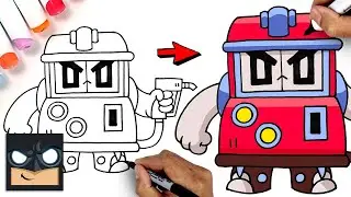 How To Draw V8-Bit | Brawl Stars