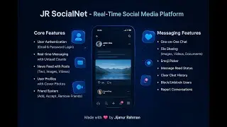 Full-Stack Social Media Platform (JR SocialNet) Using Django | Real-Time Messaging, Reels & More!