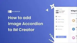 How to add an Image Accordion to IM Creator