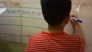 23RD ROOTS & 25TH ROOTS: 8 year old whiz kid Joshua Thomas M. Soliman calculates mentally in seconds
