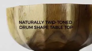 Aida Trembesi Wood Side/ End Table, Natural