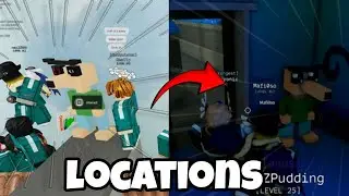 Ink Game PLAYABLE GUARDS UPDATE GUIDE! (Peabert Locations Free Power Rolls