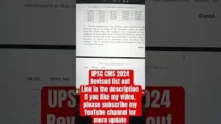 UPSC CMS 2024 Reserve List Released | Final Result Out for 827 Posts | Download Now