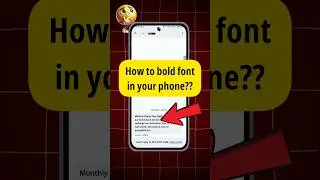 Mobile Font Bold Karne Ka Tarika