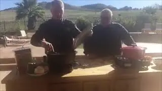Sammy Duda and Chef Todd Cook Jambalaya