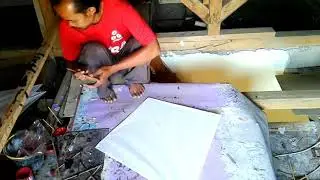 Cap layangan,melukis layangan #1