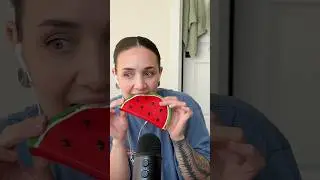 CHEWING GIANT WATERMELON GUMMY! Full cred to the queen of giant gummy chewing ASMR @Mummamicasmr