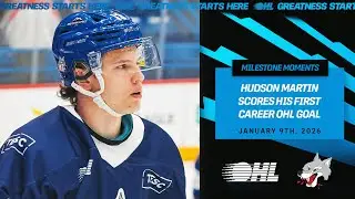 Хадсон Мартин: первый гол в Хоккейной лиге Онтарио (OHL)