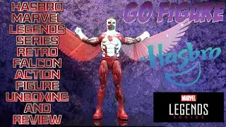 GO FIGURE - Hasbro Marvel Legends Retro Falcon Action Figure Unboxing And Review!