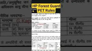 HP FOREST GUARD PET RULES 2025.