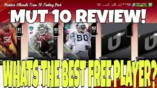 MUT 10 REVIEW! WHAT'S THE BEST MADDEN ULTIMATE TEAM 10 FREE PLAYER TO TAKE? MADDEN 20 TIPS & TRICKS