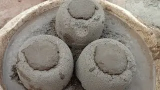 ASMR: Super gritty dusty bowls crumbling and dipping in water. subscribe please
