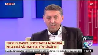 Daniel David, rectorul Universităţii Babeș-Bolyai din Cluj-Napoca: Românii nu ştiu să coopereze