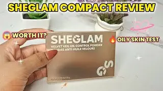 Sheglam Compact Oil Control Powder Review | Oily Skin Tested | Full Day Matte 😱