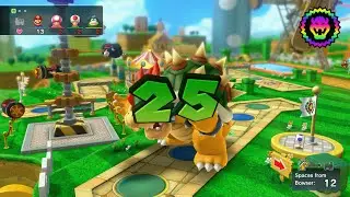 Mario Party 10 - Mario vs Toadette vs Toad vs Spike - Mushroom Park