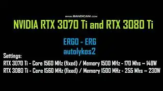 Mining ERGO ERG RTX 3070 Ti RTX 3080 Tisettings hashrate power / Настройки майнинг ERGO на RTX3070Ti
