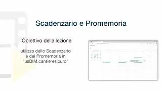 Tutorial usBIM.cantieresicuro - Scadenzario e Promemoria - ACCA software