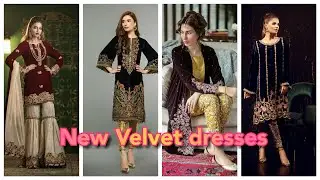 stylish velvet suits designs 2021/ velvet designs 2021/latest velvet dresses 2021
