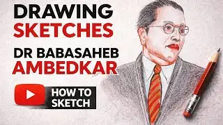 How to draw and shading Dr Babasaheb Ambedkar sketch #full video#atrangi Titoo ke Satrangi drawings