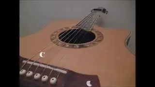 Tuning Video. Standard Guitar Tuning with Capo on 3rd fret (G, C, F, A#, D, G)