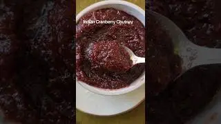 EASY Indian Cranberry Chutney dried cranberries #chutney #cranberry #shorts #indianrecipes