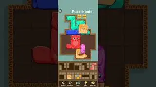 #puzzlecats 🐱Block puzzle cats gameplay❤️ #game #cats #shorts