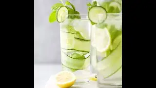 Cucumber Lemon Infused Water | How to make Detox Water it.