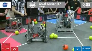 VEX Worlds 2016 - VEX U - Design - Qual 57 (CSM) 108 vs 82 (MASON)