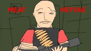 TF2 Meet The Heavy but the budget was $0.02 #tf2 #animation