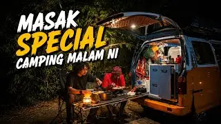Camping & masak kat mini pantry belakang Campervan @subki.hussin 